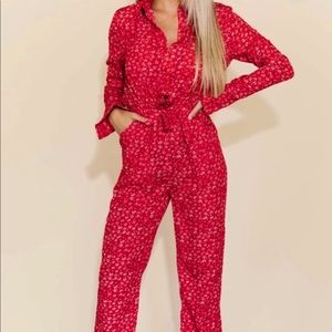 COPY - Red Kittenish Jumpsuit